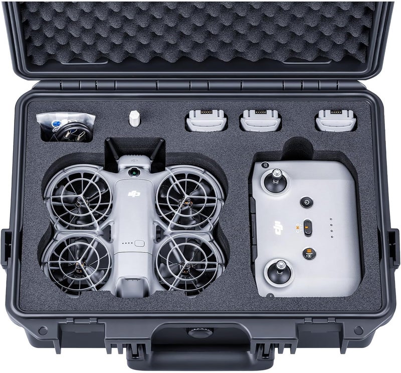 Lykus Titan N200 Waterproof Hard Case for DJI Neo 2 and RC-N3/N2 Controller, Support Up to 7 batteries [CASE ONLY] - Image 1